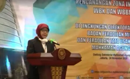 Pencanangan Pembangunan Zona Integritas Ditjen Badilmiltun